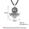 WANGAIYAO2021 Men's Slavic Pendant Necklace Sun Masonic Pendant Necklace Knights Templar Symbol Necklace Jewelry