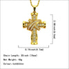 WANGAIYAO2021 men's domineering inlaid zircon three-dimensional cross style pendant necklace hip hop jewelry pendant male ho