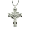WANGAIYAO2021 men's domineering inlaid zircon three-dimensional cross style pendant necklace hip hop jewelry pendant male ho