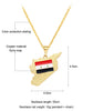 WANGAIYYAO Syrian Flag Map Couple Necklace Item Jewelry Hip Hop Oil Necklace
