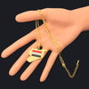 WANGAIYYAO Syrian Flag Map Couple Necklace Item Jewelry Hip Hop Oil Necklace