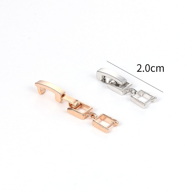 WEIMANJINGDIAN White Gold / Yellow Gold / Rose Gold Color Plated Bracelet or Necklace's Extenders /Extension Buckle Clasp
