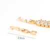 WEIMANJINGDIAN White Gold / Yellow Gold / Rose Gold Color Plated Bracelet or Necklace's Extenders /Extension Buckle Clasp
