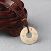WEIYU Tibetan Buddhist Simple Rope Chain With Handcarved OM Mantra Sign Tagua Nut Pendant Necklace Buddhism Amulet Jewelry
