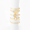 WILD & FREE Hot New Gold Silver Color Geometric Finger Ring Set for Women Handmade Beaded Shell Wedding Bands Midi Rings Jewelry