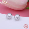 16 Styles NEW 925 Silver Earrings Jewelry Crystal Star Round Heart Girls Women Stud Earrings Jewellery Wholesale Hot OW EA037