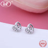 16 Styles NEW 925 Silver Earrings Jewelry Crystal Star Round Heart Girls Women Stud Earrings Jewellery Wholesale Hot OW EA037