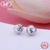 16 Styles NEW 925 Silver Earrings Jewelry Crystal Star Round Heart Girls Women Stud Earrings Jewellery Wholesale Hot OW EA037