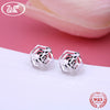 16 Styles NEW 925 Silver Earrings Jewelry Crystal Star Round Heart Girls Women Stud Earrings Jewellery Wholesale Hot OW EA037