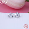 925 Sterling Silver Stud Earrings Star Heart Crystal 2020 Women Earring Brincos Fine Jewelry   Wholesale OW EA044