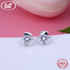 925 Sterling Silver Stud Earrings Star Heart Crystal 2020 Women Earring Brincos Fine Jewelry   Wholesale OW EA044