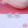 925 Sterling Silver Stud Earrings Star Heart Crystal 2020 Women Earring Brincos Fine Jewelry   Wholesale OW EA044