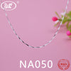 Basic 925 Silver Chain Women Female Necklace Lobster Clasp 40cm 45cm S925 Chains Jewelry Gift For Girls Wholesale W2 NA034