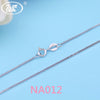 Basic Jewelry Wholesale 925 Sterling Silver Chain Necklace For Women Girls 45CM 18 Inch Classic Chain 10 20 PCS Lots W1 NA012