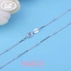 Basic Jewelry Wholesale 925 Sterling Silver Chain Necklace For Women Girls 45CM 18 Inch Classic Chain 10 20 PCS Lots W1 NA012