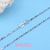 Basic Jewelry Wholesale 925 Sterling Silver Chain Necklace For Women Girls 45CM 18 Inch Classic Chain 10 20 PCS Lots W1 NA012