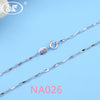 Basic Jewelry Wholesale 925 Sterling Silver Chain Necklace For Women Girls 45CM 18 Inch Classic Chain 10 20 PCS Lots W1 NA012