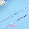 Basic Jewelry Wholesale 925 Sterling Silver Chain Necklace For Women Girls 45CM 18 Inch Classic Chain 10 20 PCS Lots W1 NA012