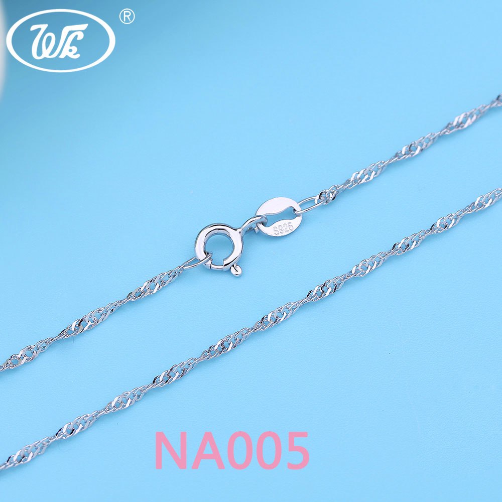 Genuine 925 Sterling Silver Women Chain Necklace Link Snake Box Rope Chains 16 18 Inch Necklaces Jewelry Dropshipping 2020 OW