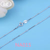 Genuine 925 Sterling Silver Women Chain Necklace Link Snake Box Rope Chains 16 18 Inch Necklaces Jewelry Dropshipping 2020 OW