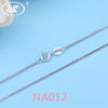 Genuine 925 Sterling Silver Women Chain Necklace Link Snake Box Rope Chains 16 18 Inch Necklaces Jewelry Dropshipping 2020 OW