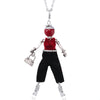 New Design Doll Necklace Pendant Silver Color Long Chain Rhinestone Necklaces With Bag for Women Girl Statement Jewelry