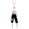 New Design Doll Necklace Pendant Silver Color Long Chain Rhinestone Necklaces With Bag for Women Girl Statement Jewelry