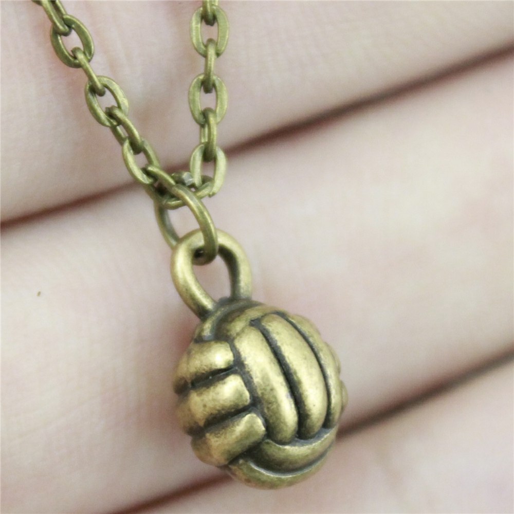 10mm 3D Volleyball Pendant Necklace Jewelry, Handmade Necklace Gift For Women Drops Jewellery