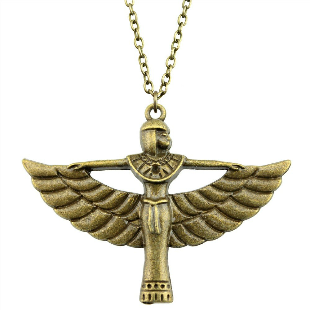 2 Colors 42x56mm Egypt Goodness Pendant Necklace, Fashion Jewelry Gift For Women Drops Suppliers