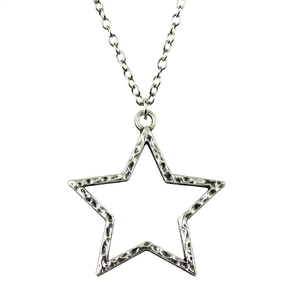 37x35mm Big Hollow Star Pendant Necklace, Fashion Jewelry Gift For Women Dropshipping 2020 New Arrivals