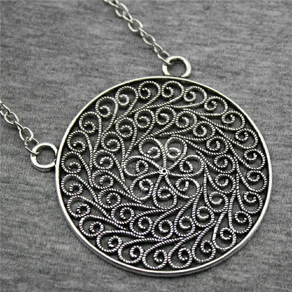 58x52mm Mandala Pattern Pendant Necklace, Fashion Jewelry Gift For Women Dropshipping 2020 New Arrivals