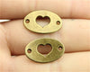 8pcs 13x20mm Heart Connector Charms Heart Connector Charms For Jewelry Making Connector Heart Charms