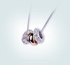 New Fashion Women Pendant Necklace Fine Jewelry Classic Plated Silver Round Beaded Zircon Chain Choker Necklaces