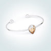 Women Bracelets Crystal from Swarovski Korean style Water Drop Charm Cowboy Blue Bracelets Fine Jewelry for Lady