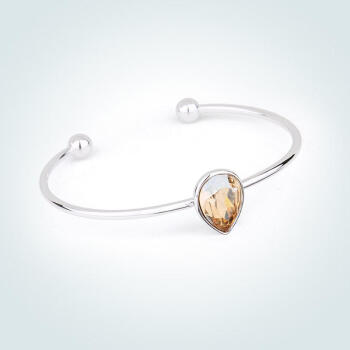 Women Bracelets Crystal from Swarovski Korean style Water Drop Charm Cowboy Blue Bracelets Fine Jewelry for Lady