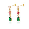 Water Drop Earrings for Women Cubic Zirconia Stainless Steel Earrings 2023 Trend in Wedding Aesthetic Jewerly pendientes