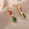 Water Drop Earrings for Women Cubic Zirconia Stainless Steel Earrings 2023 Trend in Wedding Aesthetic Jewerly pendientes