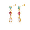 Water Drop Earrings for Women Cubic Zirconia Stainless Steel Earrings 2023 Trend in Wedding Aesthetic Jewerly pendientes