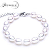 Wedding Pearl Bracelet for Women Jewelry,Real Natural Pearl Bracelets 925 Silver Girl Best Gift Birthd Top Quality