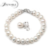 Wedding Pearl Bracelet for Women,Real Natural Pearl Bracelets 925 Silver jewelry Girl Best Gift Birthd Top Quality
