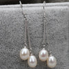 Wedding pearl earrings for women,real natural pearl earrings silver 925 mother of pearl jewelry high quality
