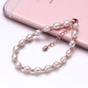 Wedding natural pearl bracelets for women,925 silver pearl bracelets mother of pearl jewelry girl birthd gifts