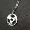 Weight Plate Barbell Dumbbell Pendant Weightlifting Bodybuilding Fitness Crossfit Gym Exercise Necklace Mygrillz