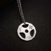 Weight Plate Barbell Dumbbell Pendant Weightlifting Bodybuilding Fitness Crossfit Gym Exercise Necklace Mygrillz