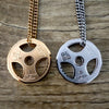 Weight Plate Barbell Dumbbell Pendant Weightlifting Bodybuilding Fitness Crossfit Gym Exercise Necklace Mygrillz