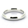 Wellmade 3mm Solid 925Sterling Silver Plain Band Ring