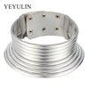 Western Style  Statement Choker Necklace Women Gold Color Leather Collar Necklace African Adjustable Chokers Jewelry For Women