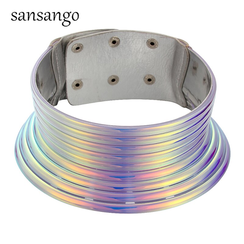 Western Style  Statement Choker Necklace Women Gold Color Leather Collar Necklace African Adjustable Chokers Jewelry For Women