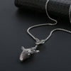 Whale Pendant Necklace for Mens and Womens Personality Charm Long Chain Cool Trendy Hip Hop Jewelry Gift