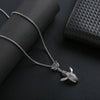 Whale Pendant Necklace for Mens and Womens Personality Charm Long Chain Cool Trendy Hip Hop Jewelry Gift